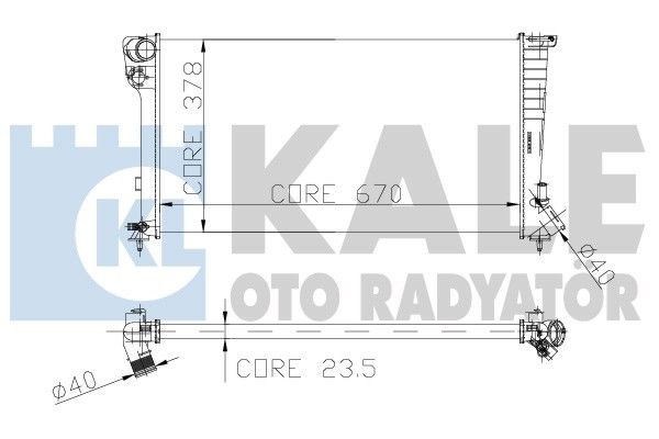 KALE OTO RADYATÖR Radiators, Motora dzesēšanas sistēma 160900